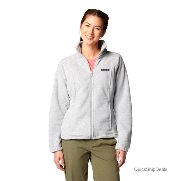 Full Zip Fleece Jacket Slim Fit Zippered Pockets Cold Weather Essential